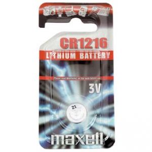 Baterie lithiová, CR1216, 3V, MAXELL, blistr, 1-pack