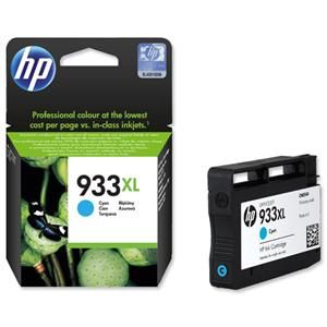 HP originální ink CN054AE, HP 933XL, cyan, 825str., HP Officejet 6100, 6600, 6700, 7110, 7