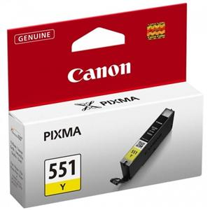 CANON originální ink CLI-551Y, yellow, 7ml, CANON PIXMA iP7250, MG5450, MG6350