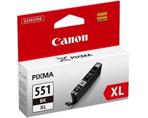 CANON originální ink CLI-551BK XL, black, 11ml, high capacity, CANON PIXMA iP7250, MG5450,