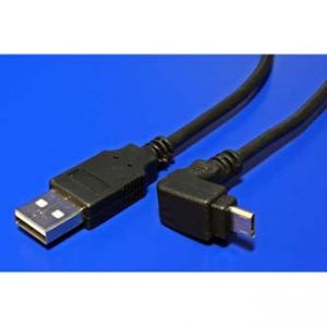 USB kabel (2.0) A-micro M/M 1.8m lomený kolmo 90"