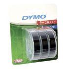 DYMO Originální páska 3D S0847730 3ks do tiskárny štítků OMEGA 9mm x 3m černý podklad