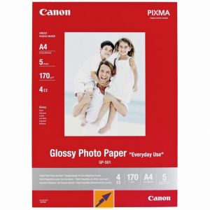 CANON fotopapír GP-501 - A4 - 5 listů - lesklý