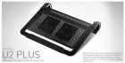 chladicí ALU podstavec Cooler Master NotePal U2 PLUS pro NTB 12-17 black, 2x8cm fan