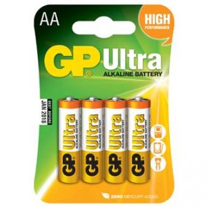 Baterie alkalická, AA, 1.5V, GP, blistr, 8-pack, ULTRA