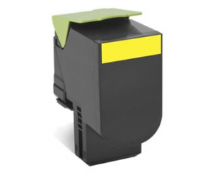 LEXMARK originální toner 80C2SY0, yellow, 2000str., return, LEXMARK CX310dn, CX310n, CX410