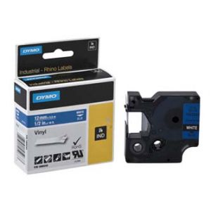 DYMO Originální páska RHINO 1805243 12mm x 5.5m bílý tisk/modrý podklad