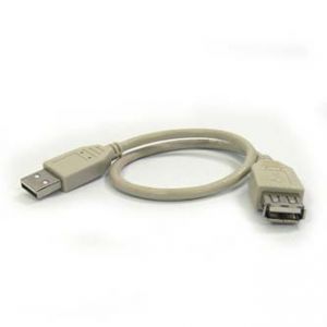 USB kabel (2.0), A-A, M/F, 0.3m, LOGO