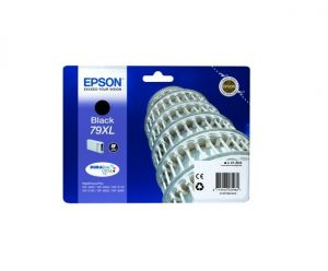 EPSON originální ink C13T79014010, 79XL, XL, black, 2600str., 42ml, 1ks, EPSON WorkForce P