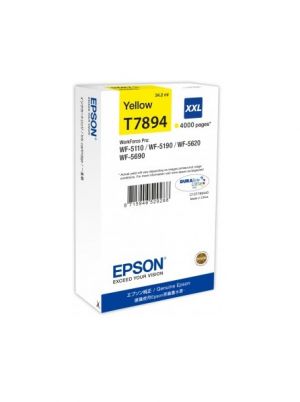 EPSON originální ink C13T789440, T789, XXL, yellow, 4000str., 34ml, 1ks, EPSON WorkForce P