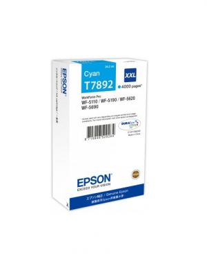 EPSON originální ink C13T789240, T789, XXL, cyan, 4000str., 34ml, 1ks, EPSON WorkForce Pro