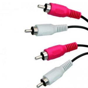 Audio kabel Cinch(2x)-Cinch(2x), M/M, 1.5m, LOGO