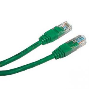UTP kabel, Cat.6, RJ45 M/1m, nestíněný, zelený