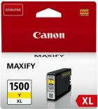 CANON originální ink PGI 1500XL, yellow, 12ml, 9195B001, high capacity, CANON MAXIFY MB205