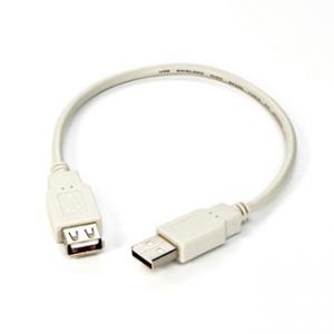 USB kabel (2.0), A-A, M/F, 0.3m, LOGO, blistr
