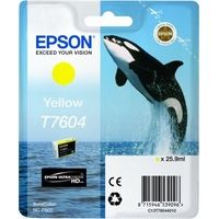 EPSON originální ink C13T76044010, T7604, yellow, 25,9ml, 1ks, EPSON SureColor SC-P600