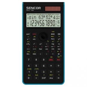 Kalkulačka SENCOR SEC 160 BU modrá školní, dvanáctimístná