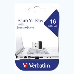 VERBATIM USB flash disk 2.0 16GB Nano Store ,N, Stay černý