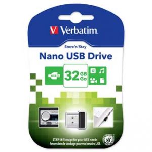 VERBATIM USB flash disk 98130 2.0 32GB Nano Store ,N, Stay černý