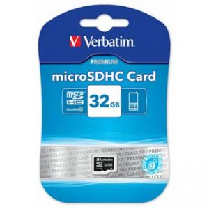 VERBATIM Micro Secure Digital Card, 32GB, micro SDHC, 44013, UHS-I, bez adaptéru