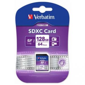 VERBATIM SDXC Flash Card 128GB SDXC pro archivaci dat