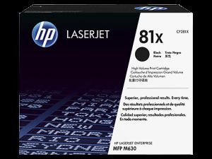HP originální černý toner CF281X black, 25000str., HP LJ Enterprise Flow M630z M630dn