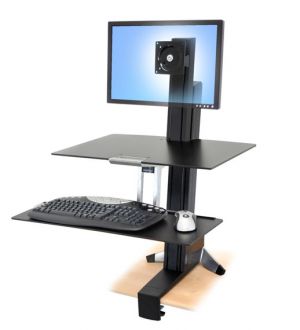 ERGOTRON WorkFit-S, Single-LD, nastavitelný stolní držák pro monitor, kláv.+myš.+odkládací
