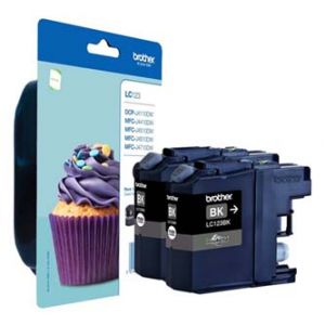 BROTHER originální ink LC-123BKBP2 set 2x black 2x600str., BROTHER MFC-J4510 DW