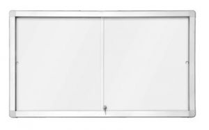 Horizontální magnetická vitrína s posuvnými dveřmi 141x 70 mm (12xA4)