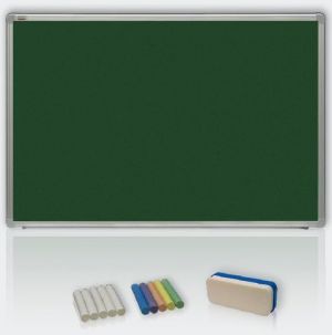Zelená magnetická tabule pro popis křídou 100x200 - keramická, ALU23
