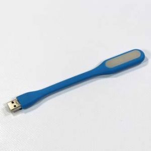 Světlo k notebooku pogumované modré USB LED