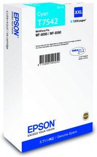 WF-8xxx Series EPSON modrá Inkoustová Cartridge XXL Cyan T7542