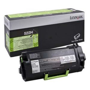 LEXMARK originální toner 52D2H0E , černý 25000str., 522HE , LEXMARK MS810 de , MS810 dn