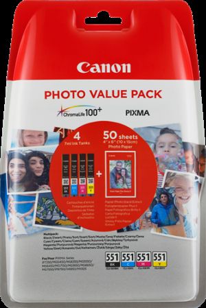 CANON orig. cartridge sada CLI-551 C/M/Y/BK PHOTO VALUE BL