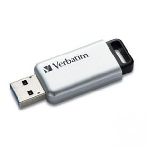 VERBATIM USB flash disk , 3.0 , 64GB , Secure Pro , stříbrný, 98666