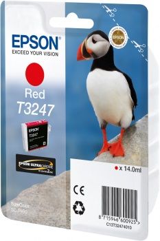 EPSON originální ink C13T32474010, red, 14ml, EPSON SureColor SC-P400