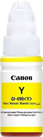 CANON originální ink GI-490 Y yellow, 7000str., 70ml, 0666C001, CANON PIXMA G1400, G2400,