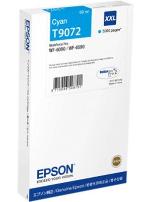 EPSON Ink Cartridge Cyan XXL WF-6xxx T9072