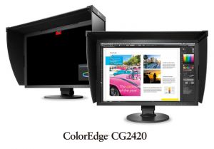 Monitor EIZO 24" CG2420-BK, IPS, 1920x1200, 400 cd/m2, 1500 : 1, DVI,HDMI,Disp.P, černý