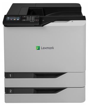 LEXMARK CS820dte color laser 57/57ppm, síť, duplex, dotykový LCD + dodatečný vstupní zásob