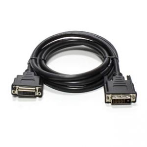 Kabel DVI (24+1) M- DVI (24+1) F, Dual link, 2m, prodlužovací, černý, LOGO