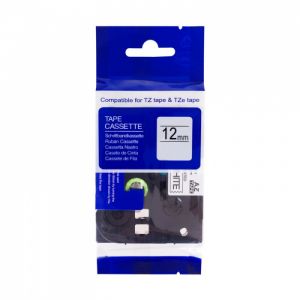 Kompatibilní páska s BROTHER TZe-FX431 12mm černý tisk/červený podkl.laminovaná