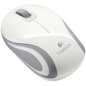 LOGITECH myš Wireless Mini Mouse M187 white, nano přijímač