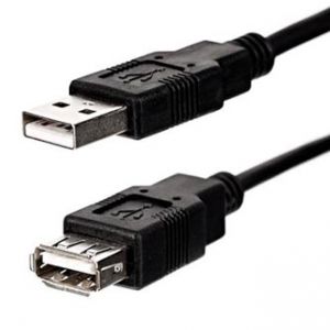 USB kabel (2.0), USB A (2.0) M-USB A (2.0) F, 1.8m, LOGO Economy