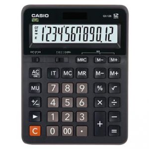 Kalkulačka CASIO GX 12B, černá, stolní, dvanáctimístná