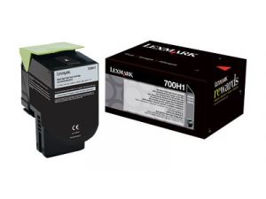 LEXMARK 700H1 Vysoká výtěžnost černá originál kazeta s barvivem LCCP pro LEXMARK