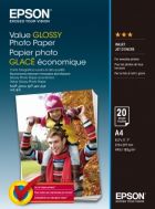 EPSON Value Glossy Photo Paper, foto papír, lesklý, bílý, A4, 200 g/m2, 20 ks, C13S400035,