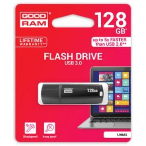 GOODRAM USB flash disk, 3.0, 128GB, UMM3, černý, podpora OS Win 7