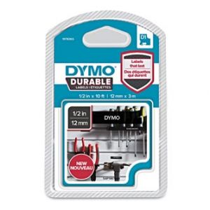 DYMO Originální páska 1978365 bilý tisk/černý podklad, 3m, 12mm