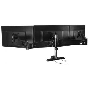 ARCTIC Z3 Pro (Gen 1) stolní držák pro 3 monitory, 13"-30" LCD, VESA, do 10 kg, 4-port USB